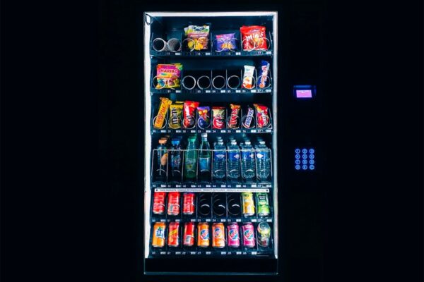 grey vending machine